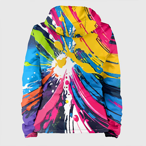 Женская куртка Красочная абстракция - экспрессионизм / 3D-Черный – фото 2