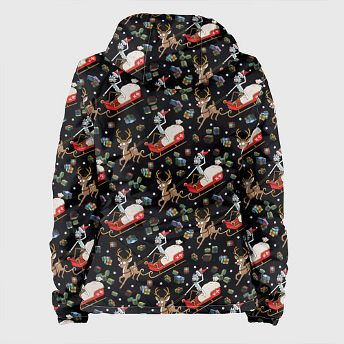 Женская куртка Рик и Морти сани с оленем - Christmas / 3D-Черный – фото 2