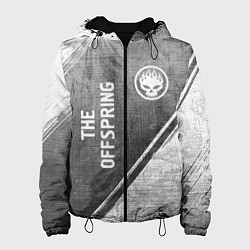 Куртка с капюшоном женская The Offspring - grey gradient вертикально, цвет: 3D-черный