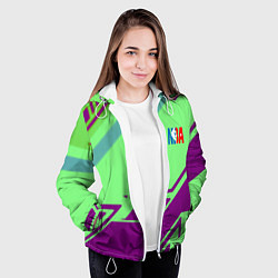 Куртка с капюшоном женская NBA geometry sport, цвет: 3D-белый — фото 2