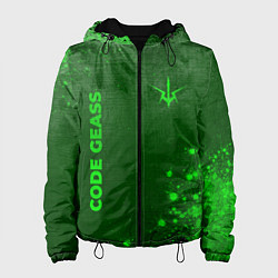 Куртка с капюшоном женская Code Geass - green gradient вертикально, цвет: 3D-черный