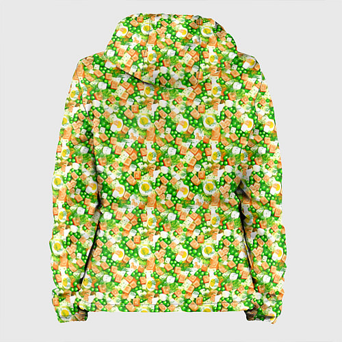 Женская куртка Салат Оливье с майонезом / 3D-Черный – фото 2