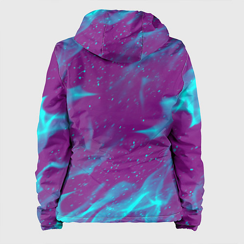 Женская куртка Doom neon flame / 3D-Черный – фото 2