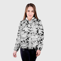 Куртка с капюшоном женская Мороз на стекле, цвет: 3D-белый — фото 2