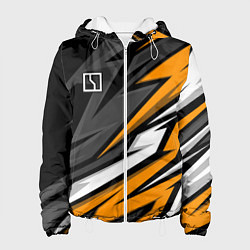 Куртка с капюшоном женская Zeekr - orange colors, цвет: 3D-белый