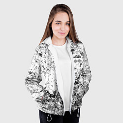Куртка с капюшоном женская Arctic Monkeys - Графический хаос, цвет: 3D-белый — фото 2