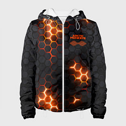 Куртка с капюшоном женская Arctic Monkeys - плиты с подсветкой, цвет: 3D-белый