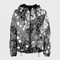 Куртка с капюшоном женская Блистание, цвет: 3D-черный