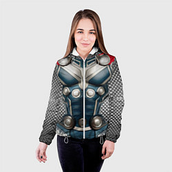 Куртка с капюшоном женская Костюм Тора Бога грома, цвет: 3D-белый — фото 2