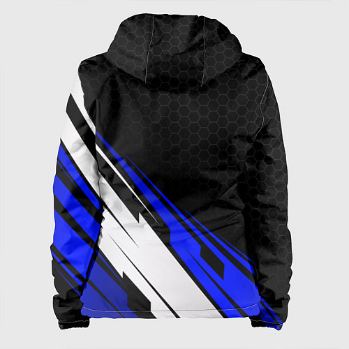 Женская куртка Фольксваген - синий / 3D-Черный – фото 2