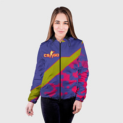 Куртка с капюшоном женская Counter strike camo line, цвет: 3D-черный — фото 2