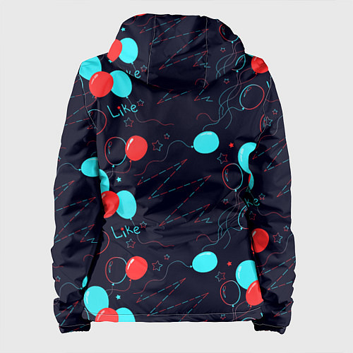 Женская куртка Воздушные шары для праздника / 3D-Черный – фото 2