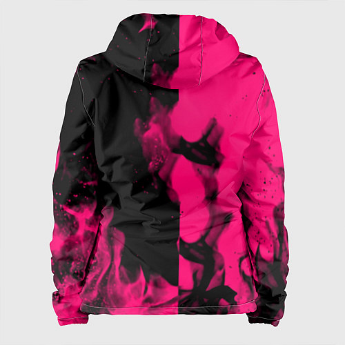 Женская куртка Monster energy fire pink / 3D-Черный – фото 2