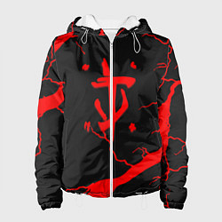 Куртка с капюшоном женская Doom storm steel, цвет: 3D-белый