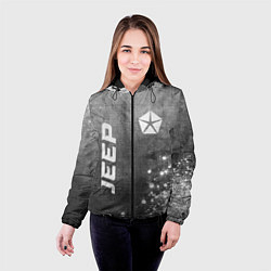 Куртка с капюшоном женская Jeep - grey gradient вертикально, цвет: 3D-черный — фото 2