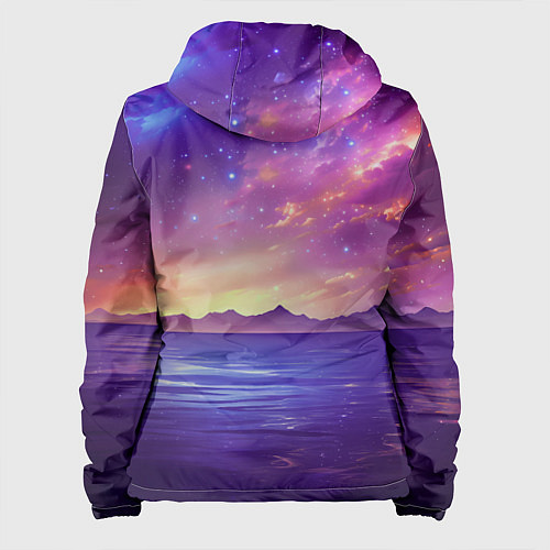 Женская куртка Волшебная галактика / 3D-Черный – фото 2