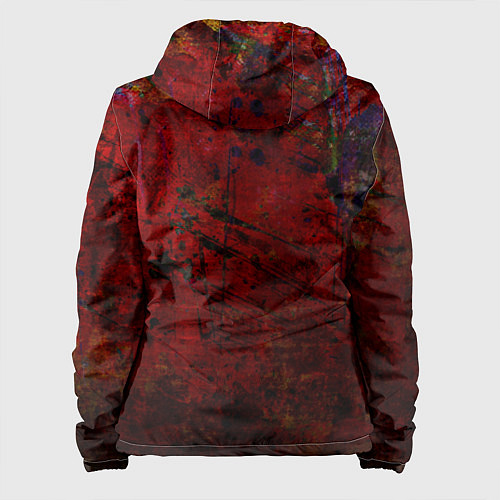 Женская куртка Абстракция - dark grunge mood / 3D-Черный – фото 2