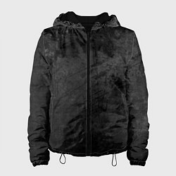 Куртка с капюшоном женская Абстракция - dark grunge break, цвет: 3D-черный