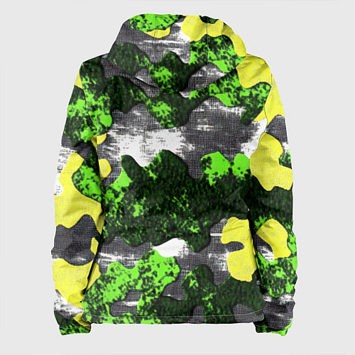 Женская куртка Камуфляж из брызг краски / 3D-Черный – фото 2