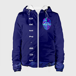 Куртка с капюшоном женская Mortal Kombat - Саб-Зиро, цвет: 3D-белый