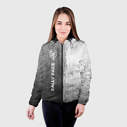 Куртка с капюшоном женская Sally Face - grey gradient по-вертикали, цвет: 3D-черный — фото 2