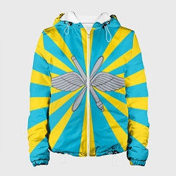 Куртка с капюшоном женская Военно-воздушные силы, цвет: 3D-белый