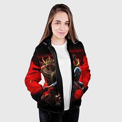 Куртка с капюшоном женская Assassins Creed Тени, цвет: 3D-черный — фото 2