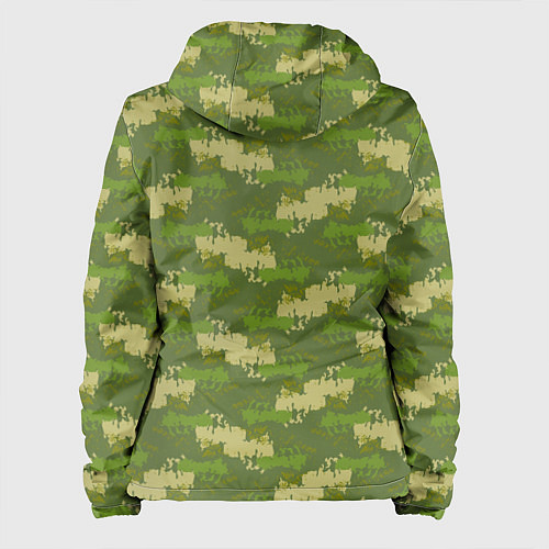 Женская куртка Зеленый камуфляж / 3D-Черный – фото 2