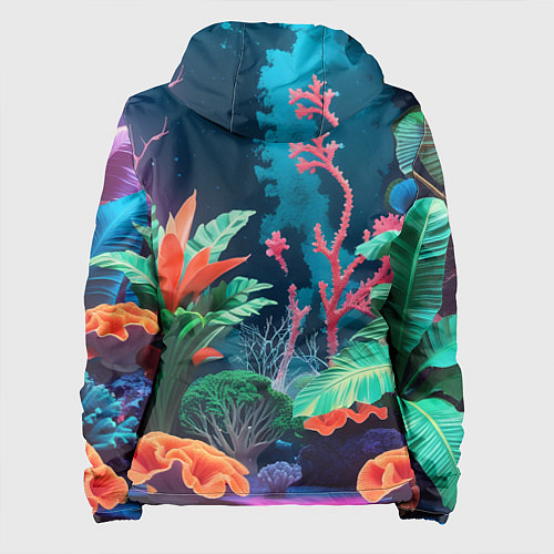 Женская куртка Морские растения / 3D-Черный – фото 2