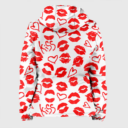 Женская куртка Губы и сердца / 3D-Черный – фото 2