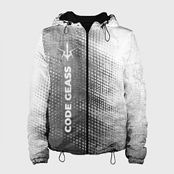 Куртка с капюшоном женская Code Geass - grey gradient по-вертикали, цвет: 3D-черный