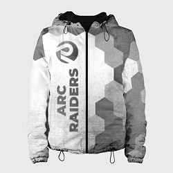 Куртка с капюшоном женская ARC Raiders - white gradient по-вертикали, цвет: 3D-черный
