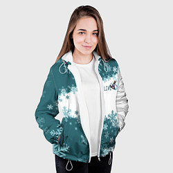 Куртка с капюшоном женская Сноуборд это жизнь, цвет: 3D-белый — фото 2