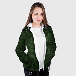 Куртка с капюшоном женская Абстракция - strange camouflage, цвет: 3D-белый — фото 2