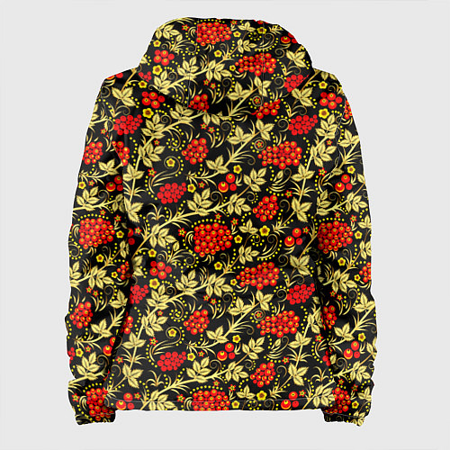 Женская куртка Рябина с золотой листвой / 3D-Черный – фото 2