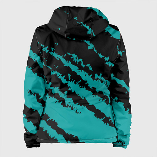 Женская куртка The color is black and light blue / 3D-Черный – фото 2