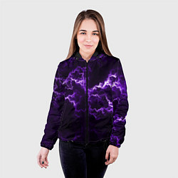 Куртка с капюшоном женская Lightning, цвет: 3D-черный — фото 2