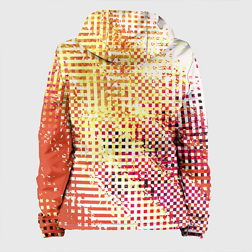 Женская куртка Абстракция жёлтый с оранжевым / 3D-Черный – фото 2