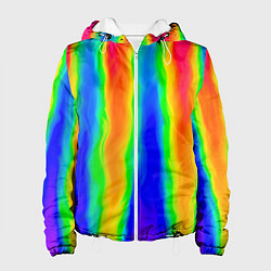 Куртка с капюшоном женская Пожар в химлаборатории, цвет: 3D-белый