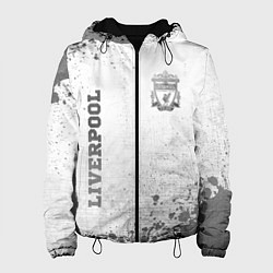 Куртка с капюшоном женская Liverpool - white gradient вертикально, цвет: 3D-черный