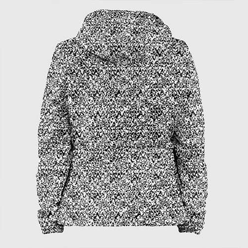 Женская куртка Чёрно-белый текстурный / 3D-Черный – фото 2