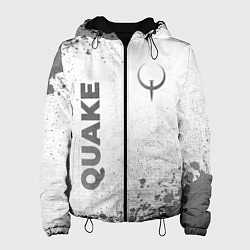 Куртка с капюшоном женская Quake - white gradient вертикально, цвет: 3D-черный