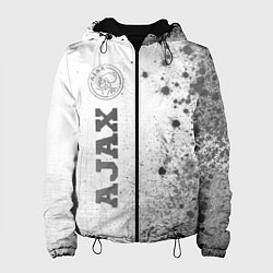 Куртка с капюшоном женская Ajax - white gradient по-вертикали, цвет: 3D-черный