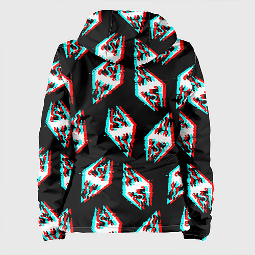 Женская куртка Skyrim glitch logo patten / 3D-Черный – фото 2