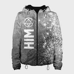 Куртка с капюшоном женская HIM - grey gradient по-вертикали, цвет: 3D-черный