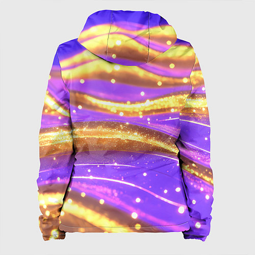 Женская куртка Блестящая волнистая текстура / 3D-Черный – фото 2