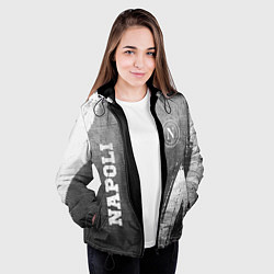 Куртка с капюшоном женская Napoli - grey gradient вертикально, цвет: 3D-черный — фото 2