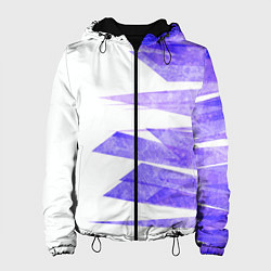 Куртка с капюшоном женская Color white purple, цвет: 3D-черный