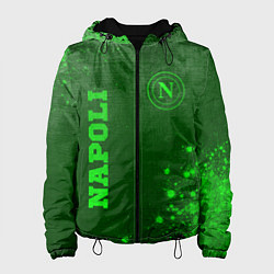 Куртка с капюшоном женская Napoli - green gradient вертикально, цвет: 3D-черный