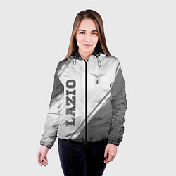 Куртка с капюшоном женская Lazio - white gradient вертикально, цвет: 3D-черный — фото 2